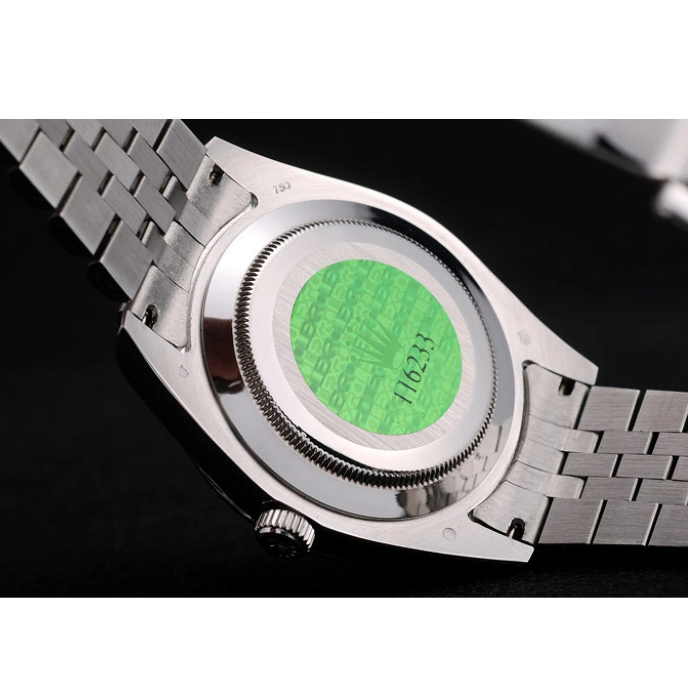 Aaa replica Rolex Dial Silver DateJust Swiss Bezel Steel Ribbed Flower 42001 Stainless 0803